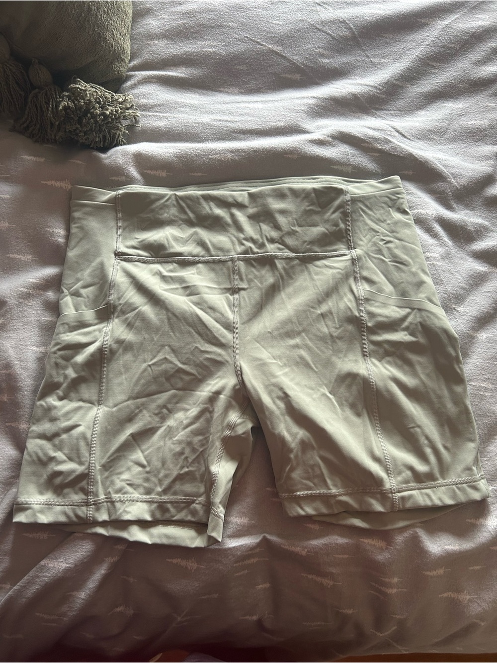 lululemon athletica High-Rise Bike Shorts in Light Beige